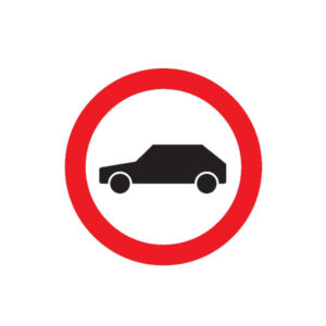 INTERDIT AUX VEHICULES D.180mm