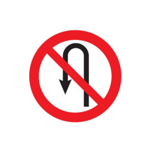 INTERDIT DE FAIRE DEMI TOUR D.80mm