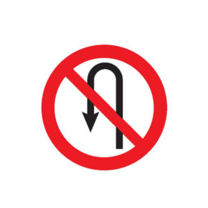 INTERDIT DE FAIRE DEMI TOUR D.180mm