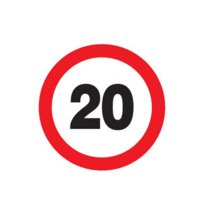 INTERDIT DE ROULER A PLUS DE A 20 KM D.80mm