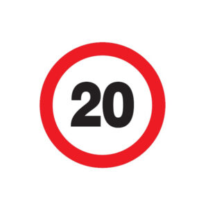 INTERDIT DE ROULER A PLUS DE A 20 KM D.180mm