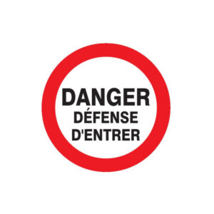 CHANTIER INTERDIT AU PUBLIC D.80mm