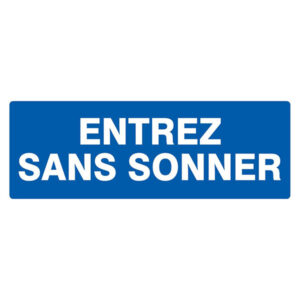 ENTREZ SANS SONNER 330x120mm