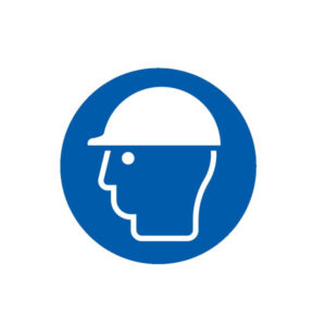 CASQUE DE PROTECTION OBLIGATOIRE D.80mm