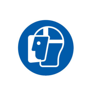 VISIERE DE PROTECTION OBLIGATOIRE D.180mm