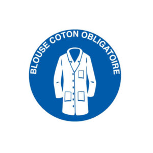 BLOUSE COTON OBLIGATOIRE D.80mm