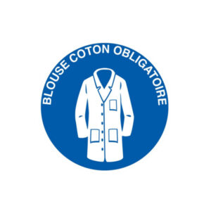 BLOUSE COTON OBLIGATOIRE D.420mm