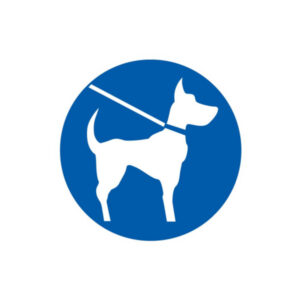 CHIEN EN LAISSE OBLIGATOIRE D.420mm