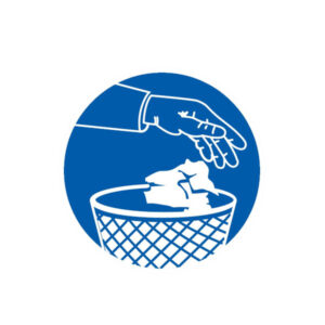 UTILISEZ LES POUBELLES D.180mm