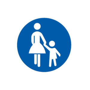 CHEMIN OBLIGATOIRE POUR PIETONS D.80mm