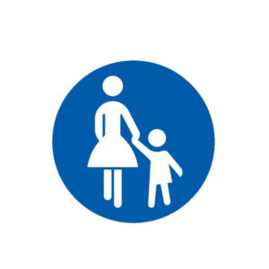 CHEMIN OBLIGATOIRE POUR PIETONS D.180mm