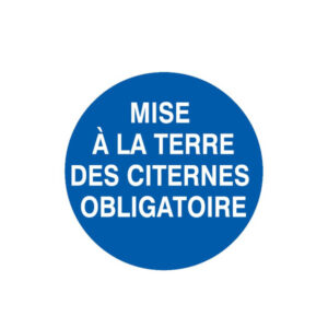 MISE A LA TERRE DES CITERNES OBLIGATOIRE D.180mm