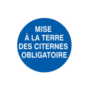 MISE A LA TERRE DES CITERNES OBLIGATOIRE D.420mm