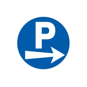 PARKING FLECHE A DROITE D.80mm