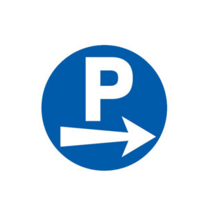 PARKING FLECHE A DROITE D.180mm