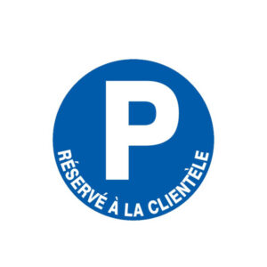 PARKING RESERVE A LA CLIENTELE D.180mm