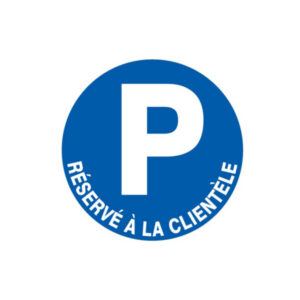 PARKING RESERVE A LA CLIENTELE D.420mm