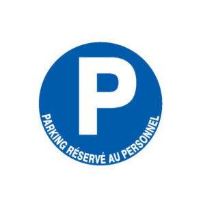PARKING RESERVE AU PERSONNEL D.80mm