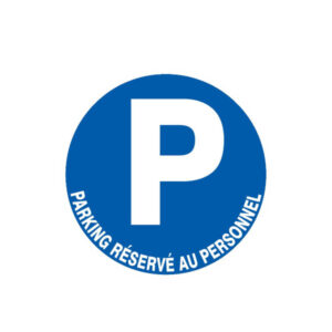 PARKING RESERVE AU PERSONNEL D.180mm