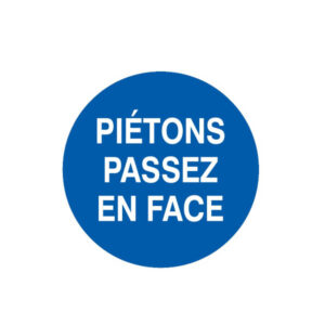 PIETONS PASSEZ EN FACE D.180mm