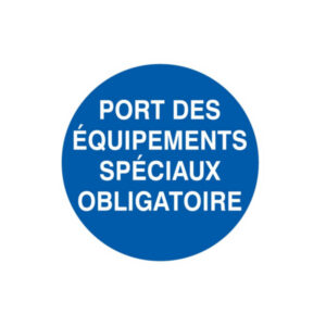 PORT DES EQUIPEMENTS SPECIAUX OBLIGATOIRE D.420mm