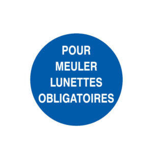 POUR MEULER LUNETTES OBLIGATOIRES D.180mm
