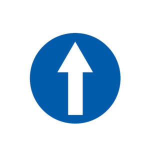 SENS OBLIGATOIRE (tout droit) D.180mm