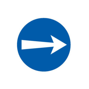 SENS OBLIGATOIRE (vers la droite) D.80mm