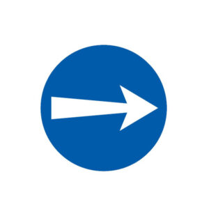 SENS OBLIGATOIRE (vers la droite) D.180mm