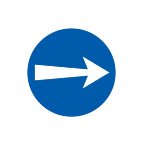 SENS OBLIGATOIRE (vers la droite) D.420mm