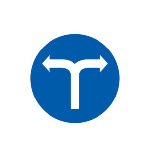 VIRAGE A DROITE OU A GAUCHE D.180mm