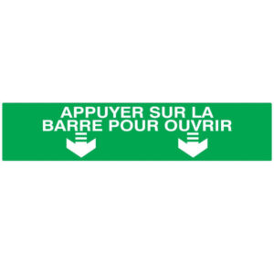APPUYER SUR LA BARRE POUR OUVRIR LUMINESCENT 330x75mm