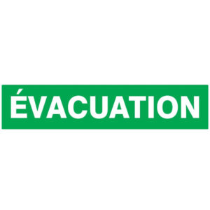 EVACUATION LUMINESCENT 330x75mm