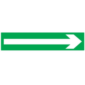 FLECHE (SECOURS) LUMINESCENT 330x75mm