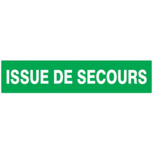 ISSUE DE SECOURS LUMINESCENT 330x75mm