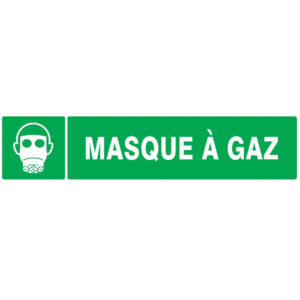 MASQUE A GAZ LUMINESCENT 330x75mm
