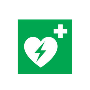 DEFIBRILLATEUR AUTOMATIQUE EXTERNE P/ LE CŒUR 200x200mm