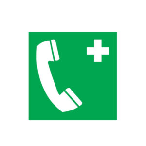 TELEPHONE D'URGENCE 200x200mm