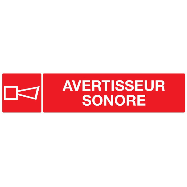 AVERTISSEUR SONORE LUMINESCENT 330x75mm