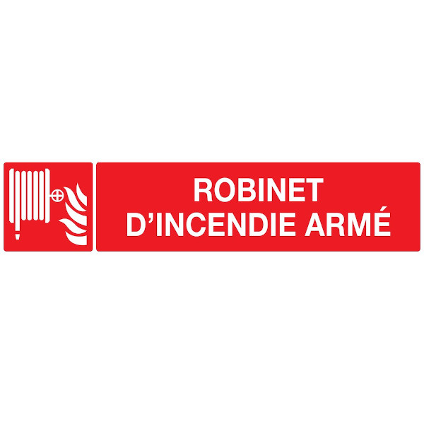 ROBINET D'INCENDIE ARME LUMINESCENT 330x75mm