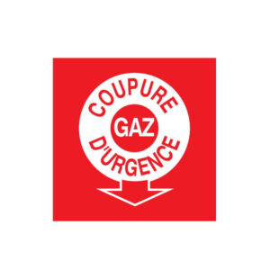 COUPURE GAZ D'URGENCE 200x200mm