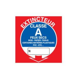 EXTINCTEUR CLASSE A 200x200mm