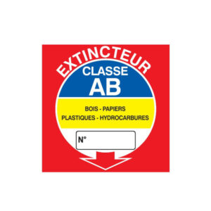 EXTINCTEUR CLASSE AB 200x200mm
