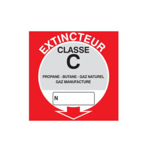 EXTINCTEUR CLASSE C 200x200mm