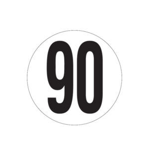 VEHICULES LIMITES A 90KM/H ADHESIF D.200mm