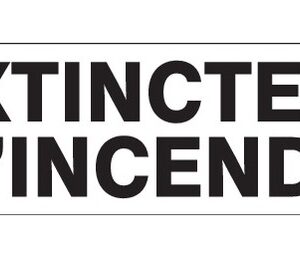 EXTINCTEUR FLECHE A GAUCHE D-SIGN 180x45mm