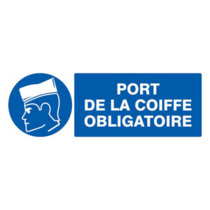 PORT DE LA COIFFE OBLIGATOIRE 330x120mm