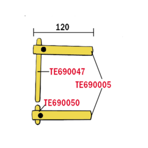 XA1 - STRAIGHT ARM PAIR - TE690005