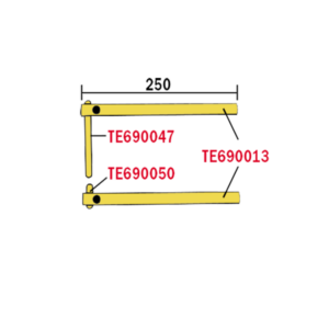XA6 - STRAIGHT ARM PAIR - TE690047