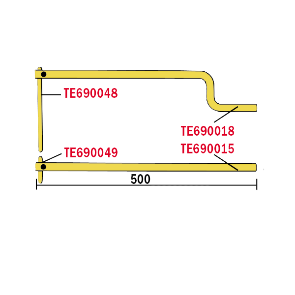 XA9 - SHAPED ARM PAIR - TE690049